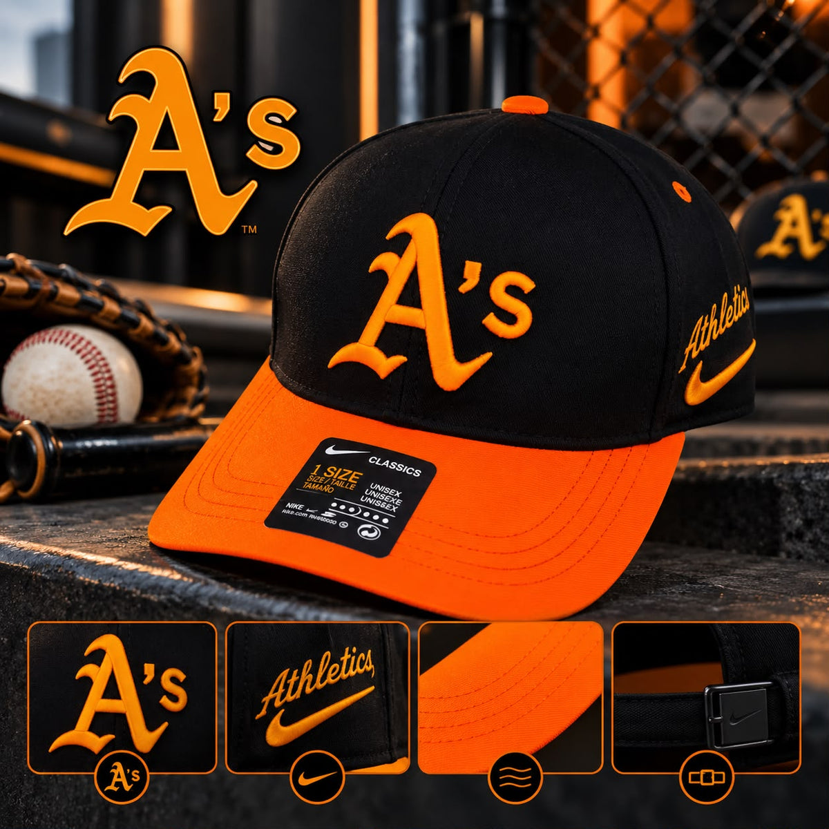 Gorra Beisbolera Oakland Athletics