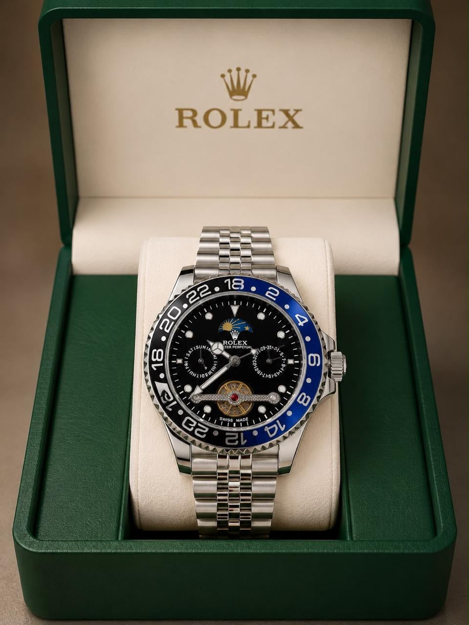 Reloj Rolex Luxury Plateado