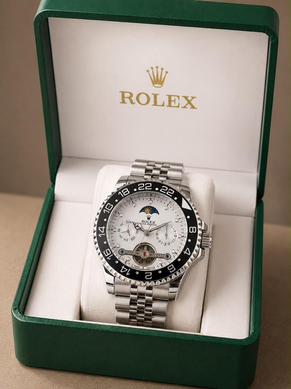 Reloj Rolex Luxury Plateado
