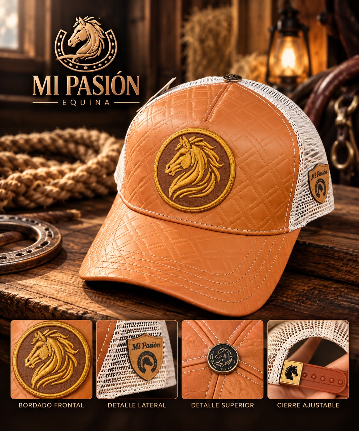Gorra De Malla Mi Pasión Equina