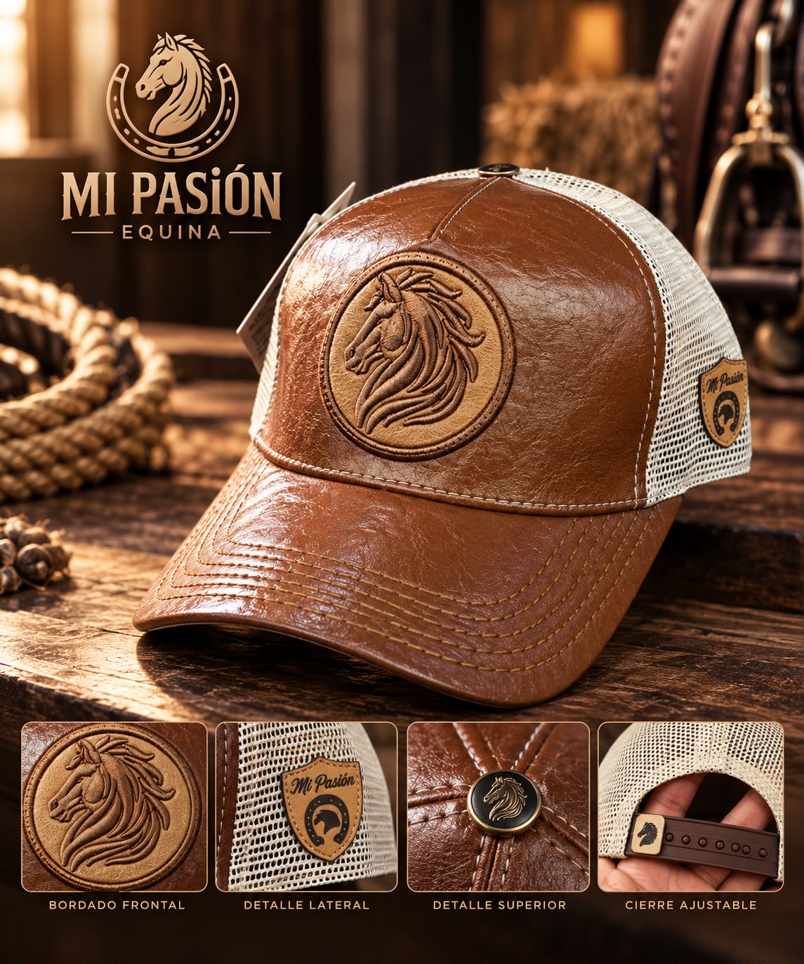 Gorra De Malla Mi Pasión Equina