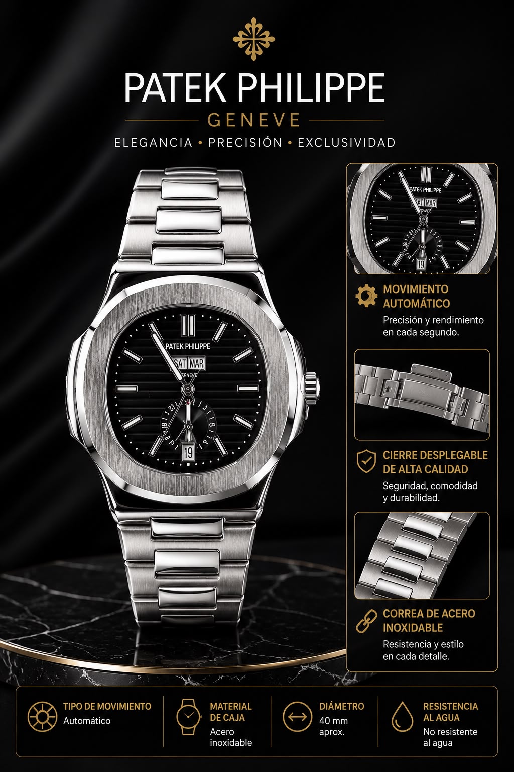 Reloj Estilo Patek Philippe 0032