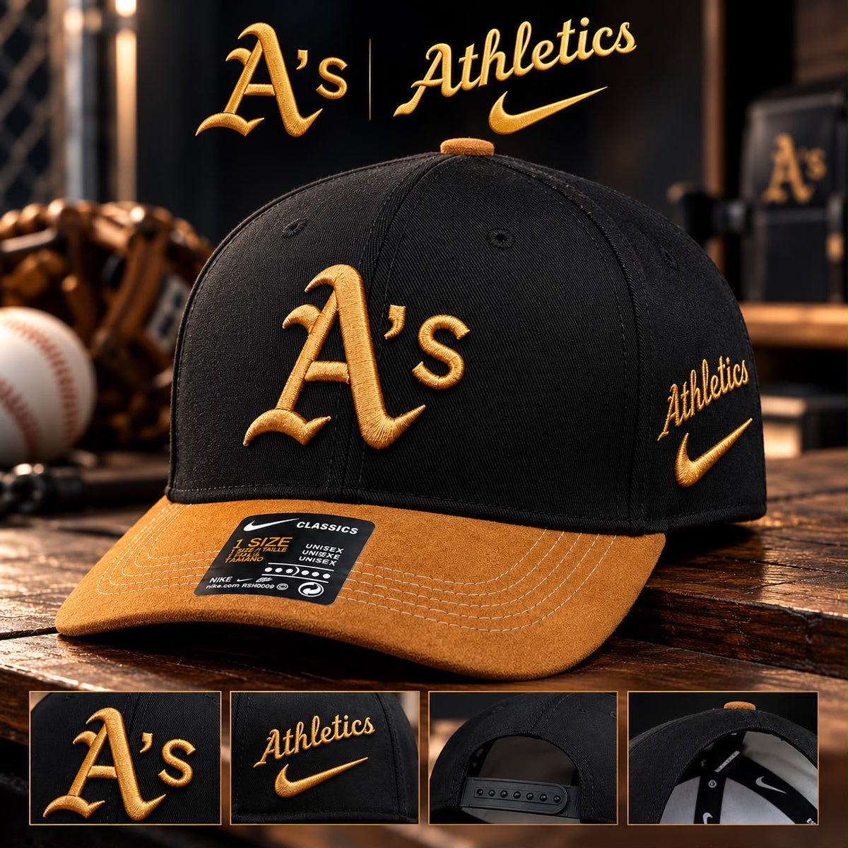Gorra Beisbolera Oakland Athletics